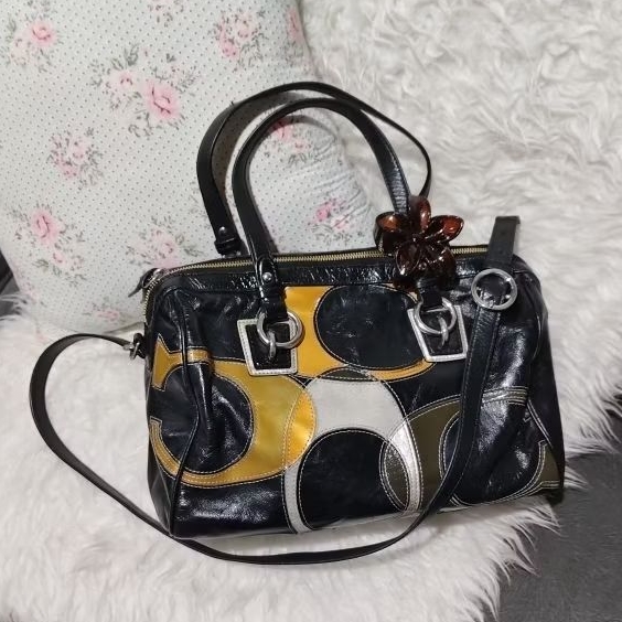BOOKED LINK COSpeedy Bag Coach patchwork leather vintage y2k