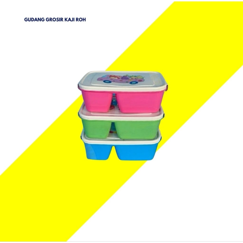 LUNCH BOX / BEKAL MAKAN / TEPAK MAKAN NUAI SEKAT 3 PLASTIK