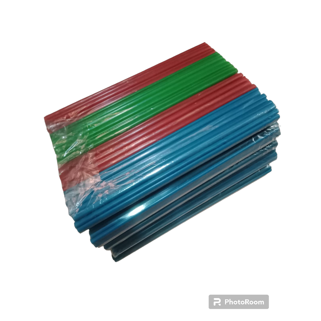 Sedotan Pelangi Plastik Bening Murah