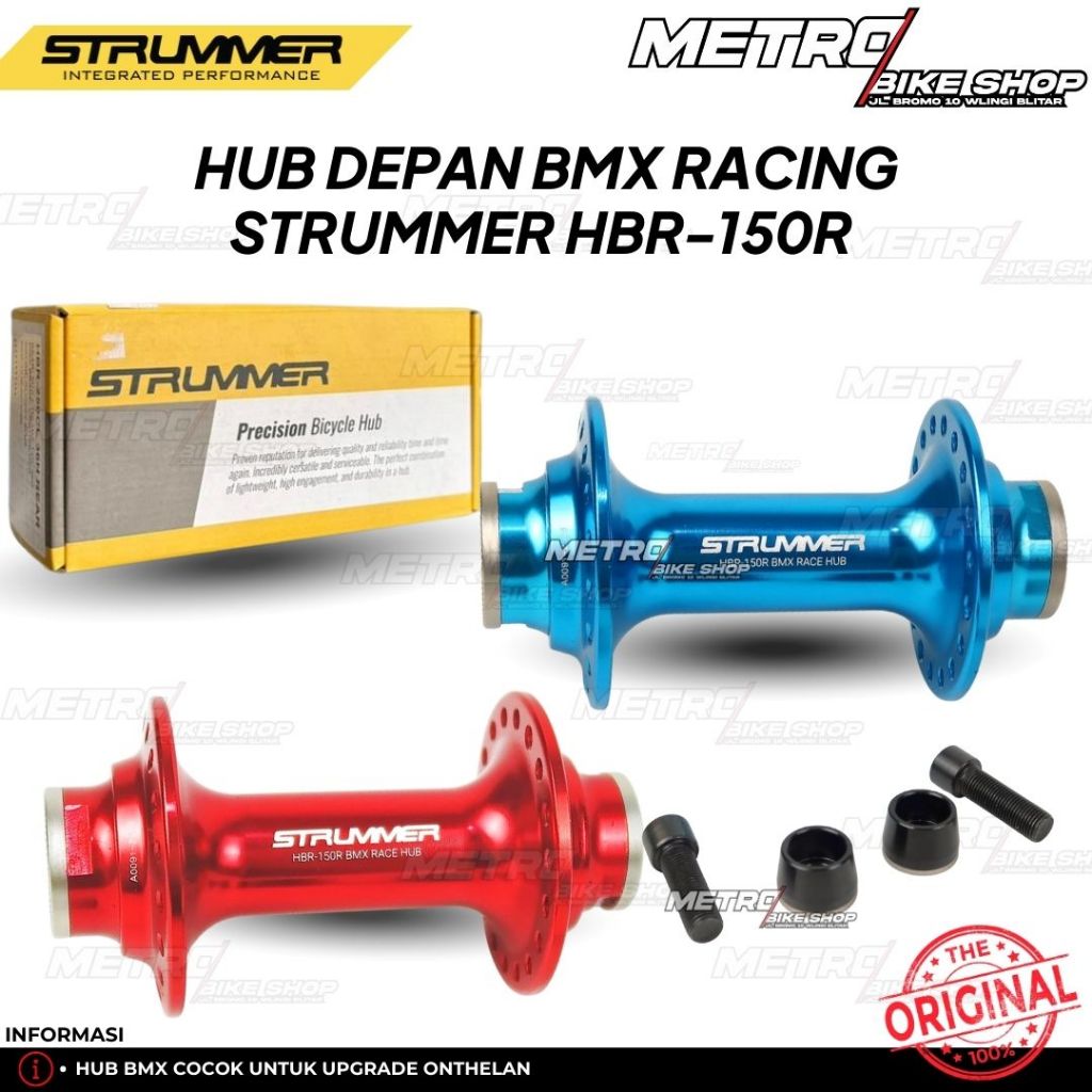 Free Hub Strummer HBR-150R Depan 36H BMX Race Alloy Bearing ORIGINAL Hub Depan BMX racing onthel