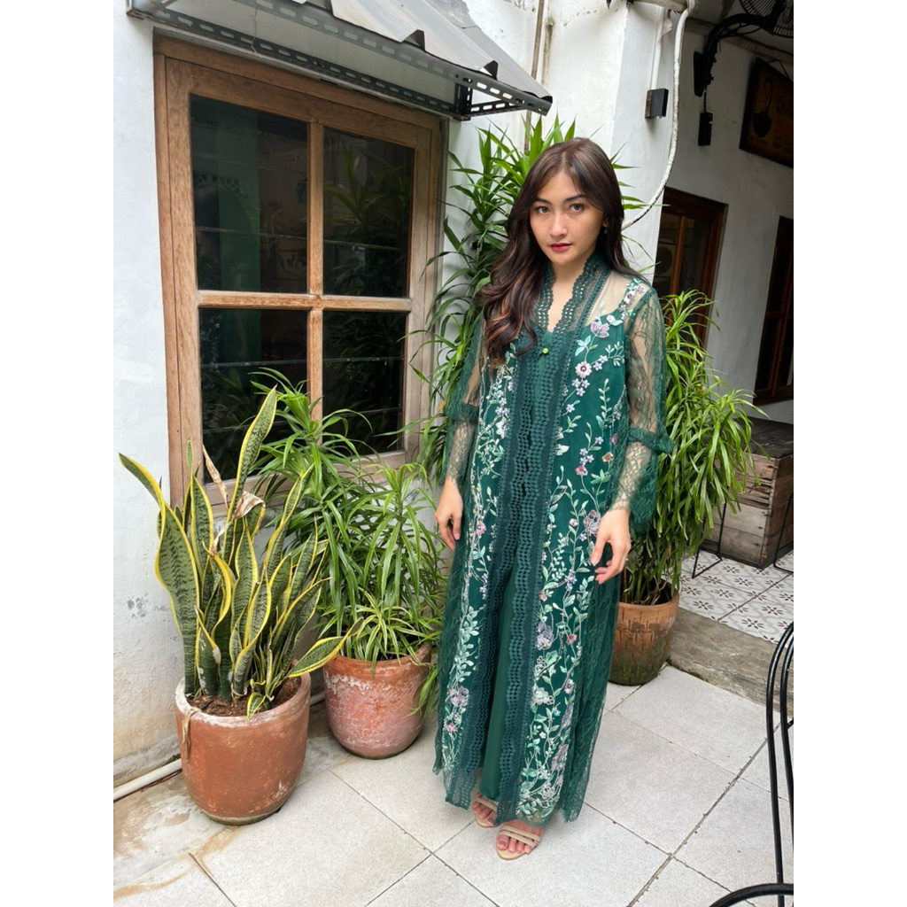 SEWA DRESS | Sewa Cala Dress kina I Dress Payet Mewah Emerald hijau botol | Kondangan & Lamaran | Le