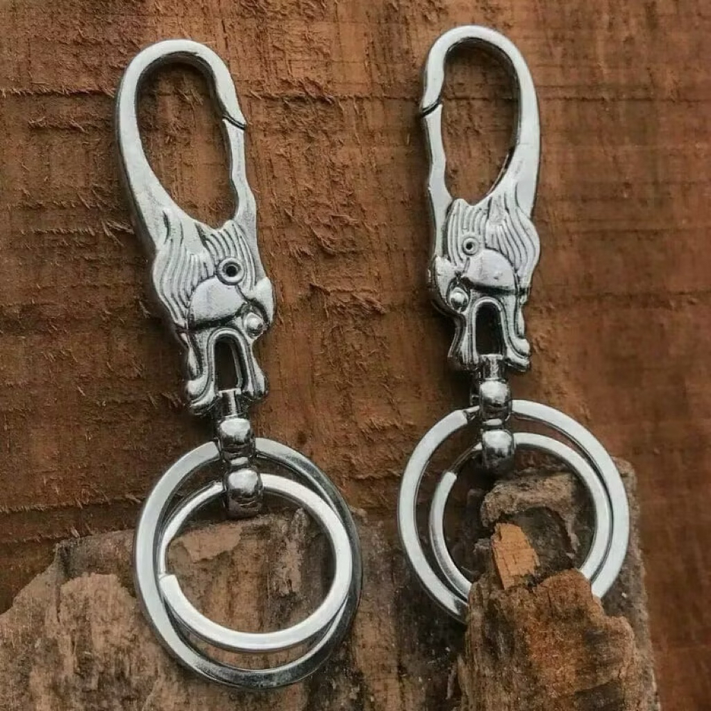 (GC1) GANTUNGAN KUNCI-LIONTIN KALUNG-BANDULAN KALUNG PRIA WANITA-TERBARU SILVER MODEL BALOK-TITANIUM