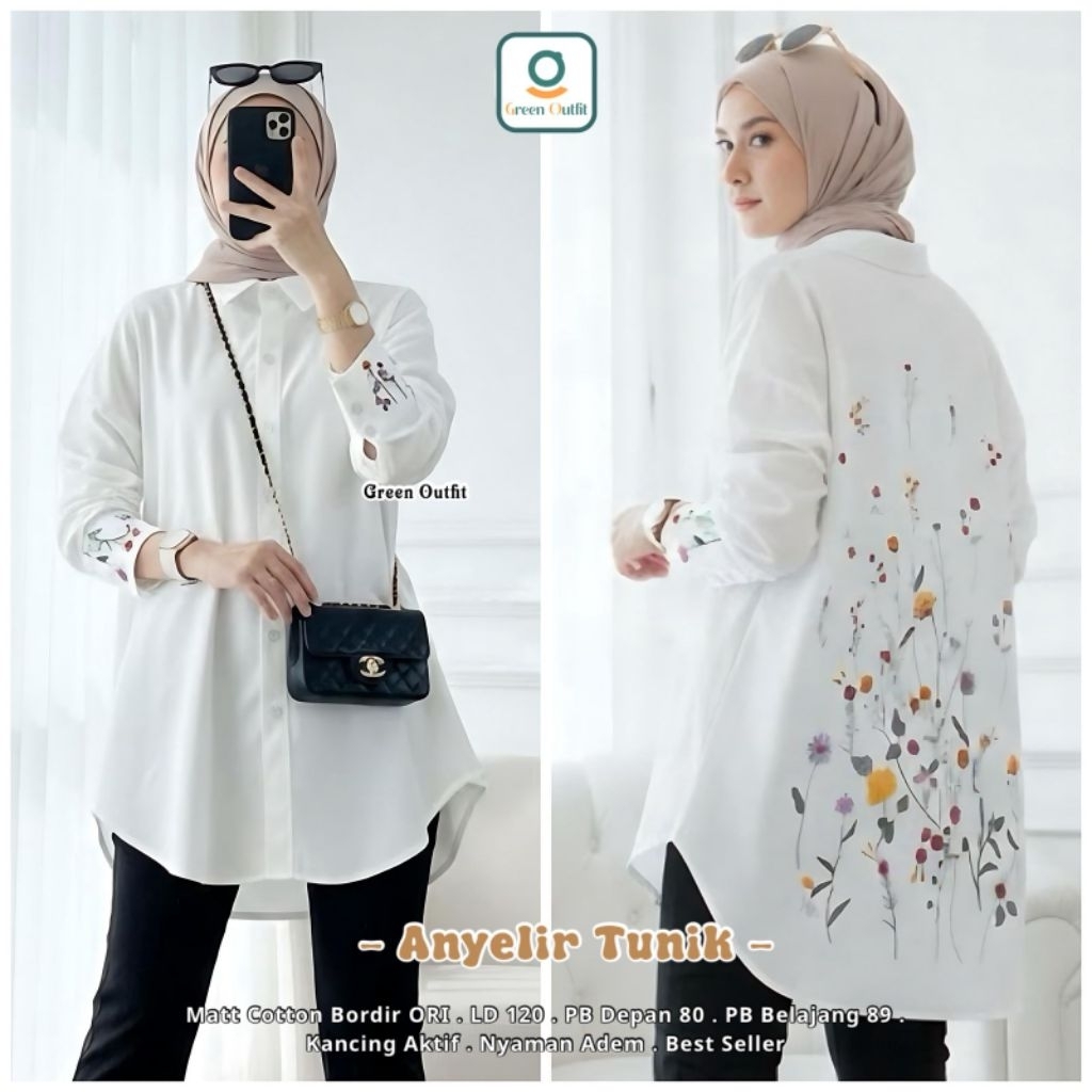 cerila kemeja blouse ori elmira kemeja putih kantor wanita casual kemeja wanita jumbo ld 120 xl xxl 