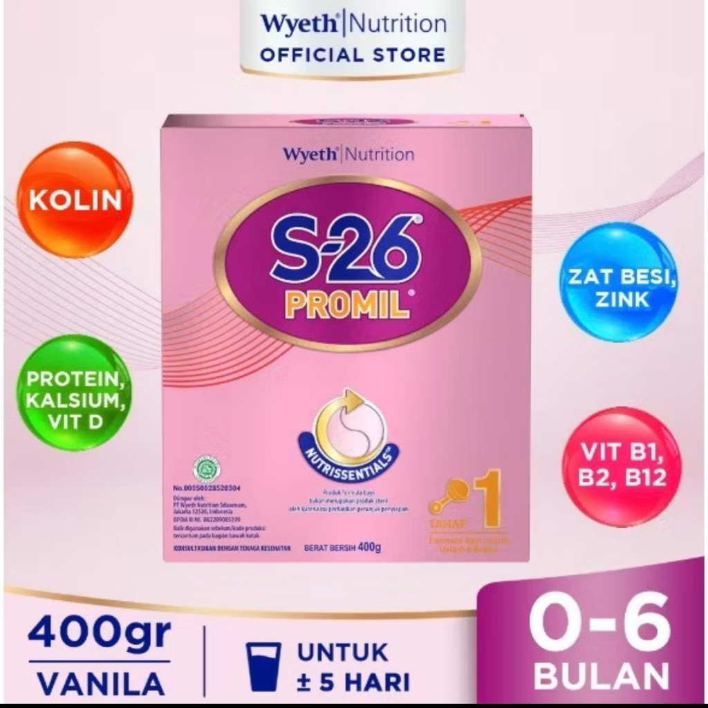 susu s26 promil 0-6 bulan