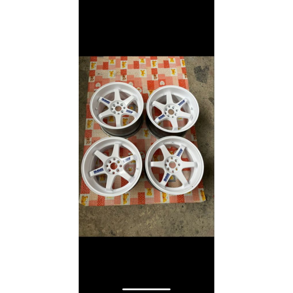 velg TE37 putih