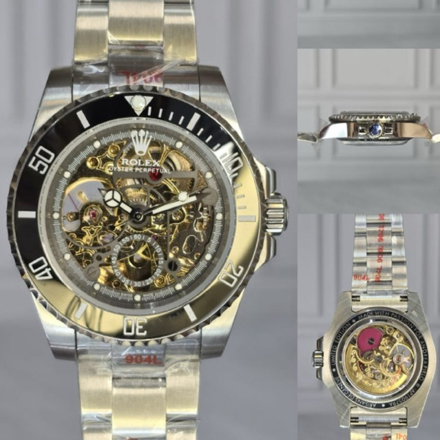 JAM TANGAN PRIA/COWOK RX ANDREA PIRLO SKELETON 40mm AUTOMATIC #Jamtanganpria #Jamtangancowok