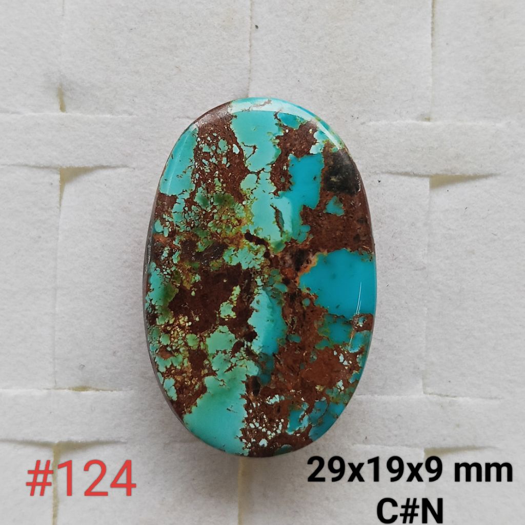 batu natural tourquise Persia, batu pirus Persia motif gambar semar #124