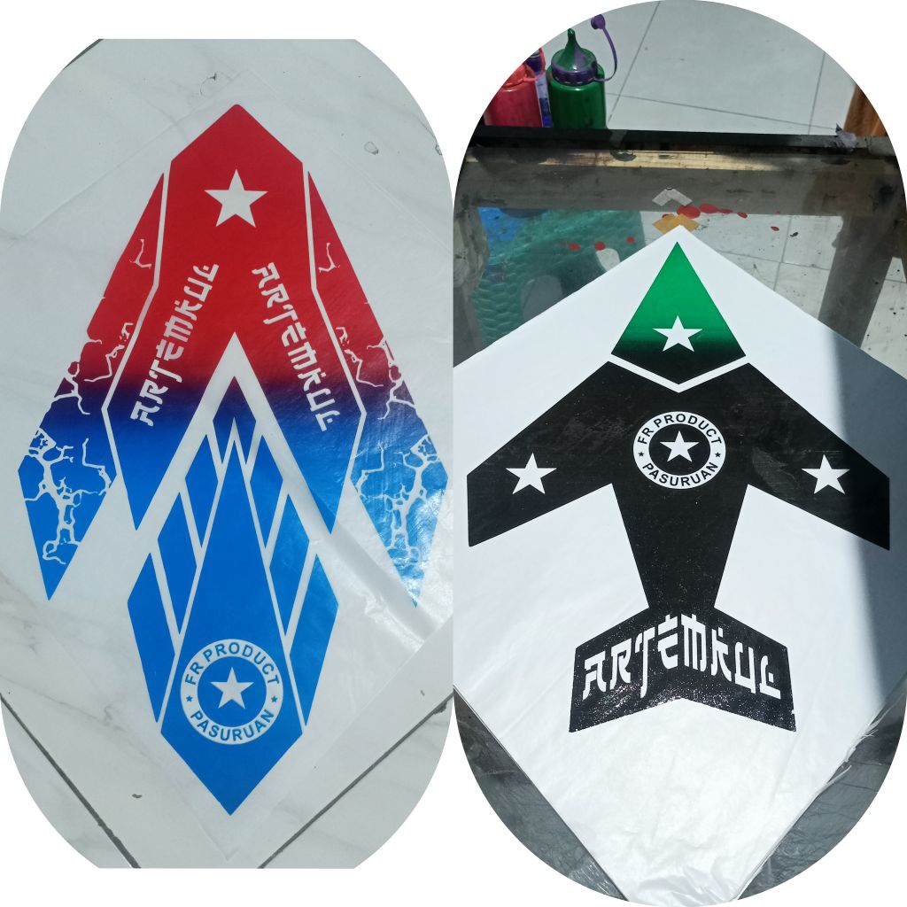 kertas minyak motif sembur warna putih 100pcs ( BUKAN LAYANG LAYANG JADI )