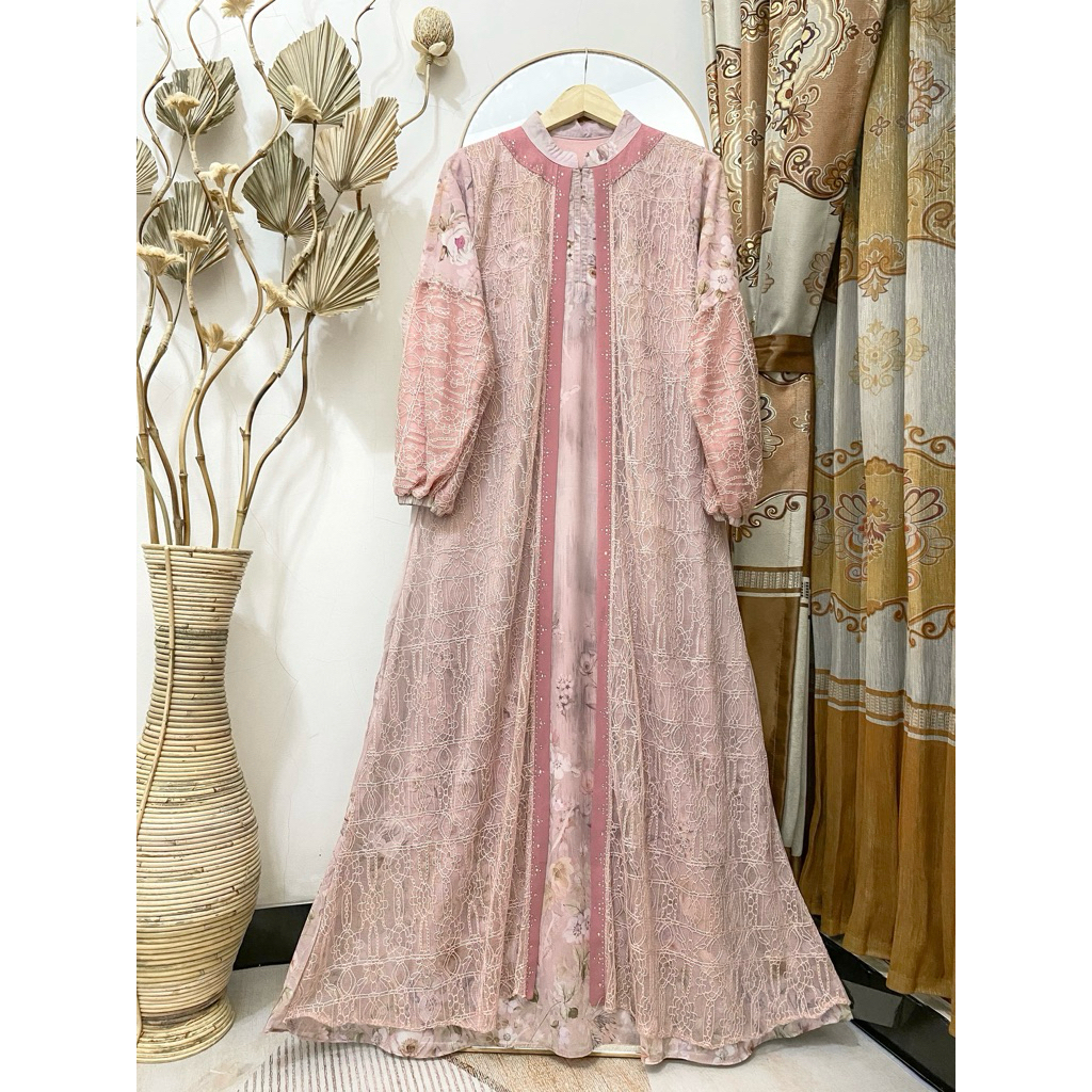 Zhafira Dress || Gamis Brukat Cantik || Real Pict