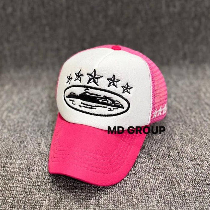 Topi  Pria Baseball Trucker Jaring Model Sablon Bintang 5 Hat Fashion Pria Wanita 2026 COD
