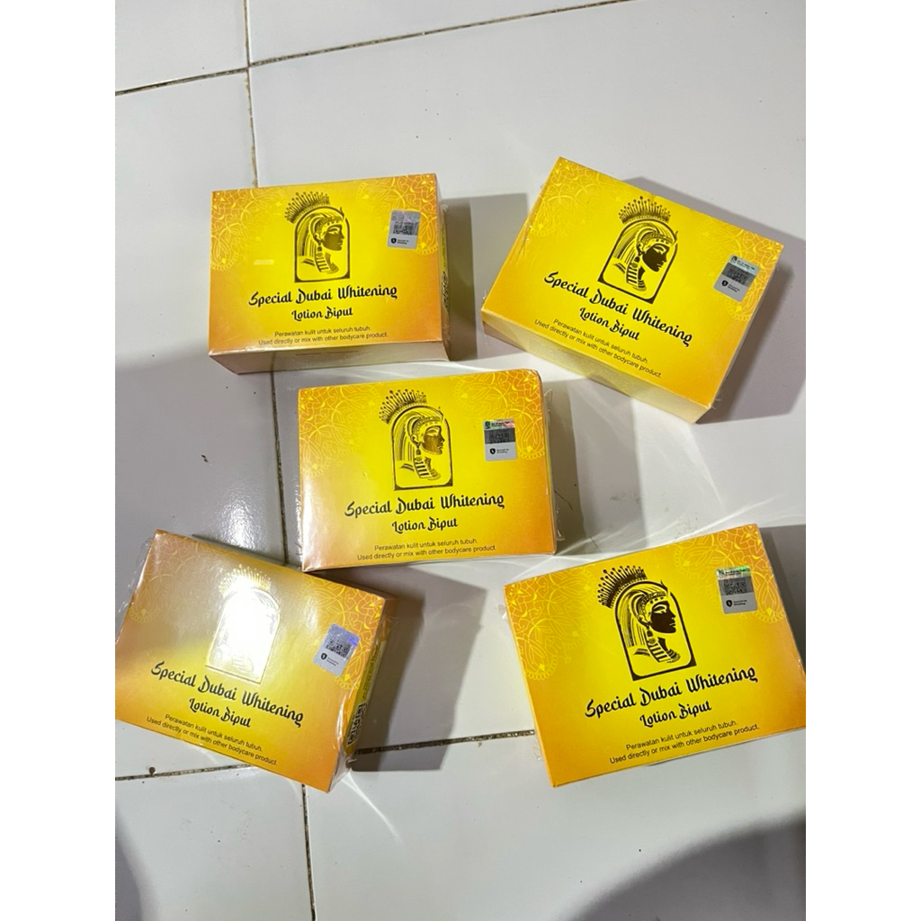 [Paket reseller ] 5 dos isi sedos 12 biput SP DUBAI  spesial dubai whitening lotion biput/ sp dubai 