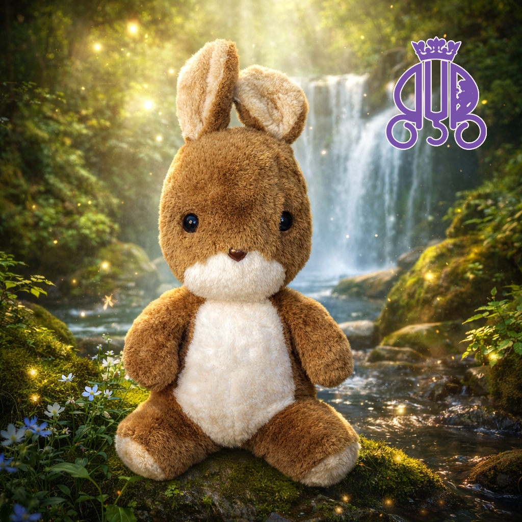 Boneka kelinci vintage besar menggemaskan