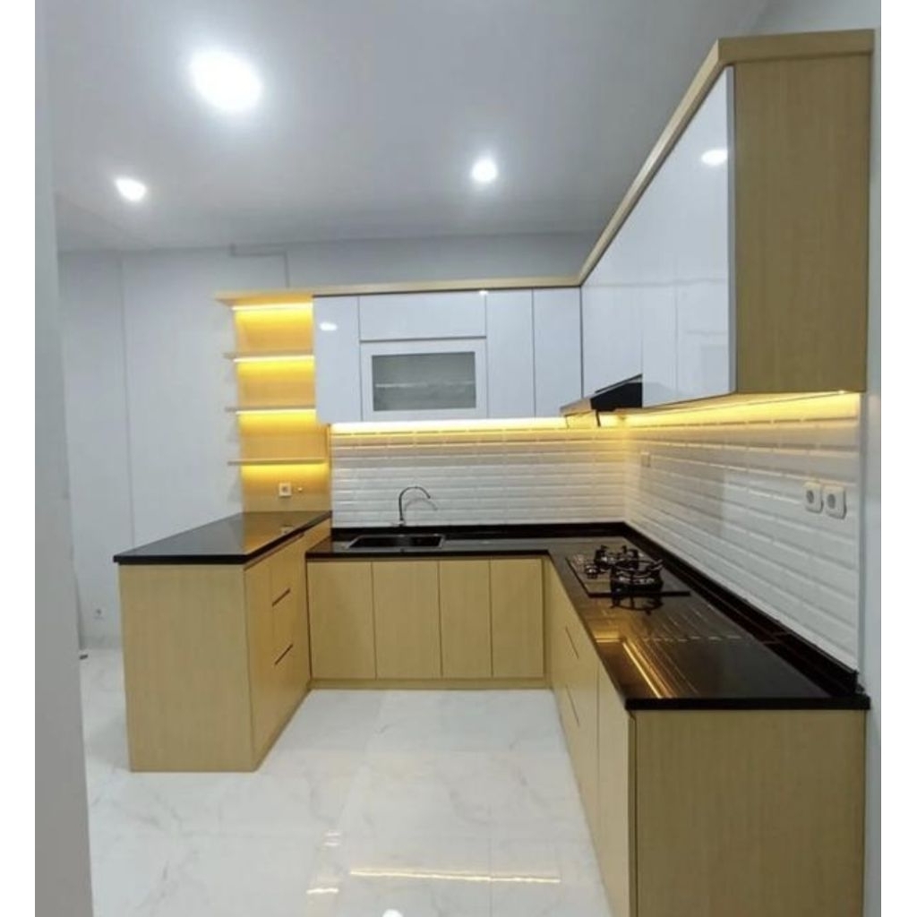 kichen set HPL minimalis /lemari dapur finishing HPL/kichen set minimlalis