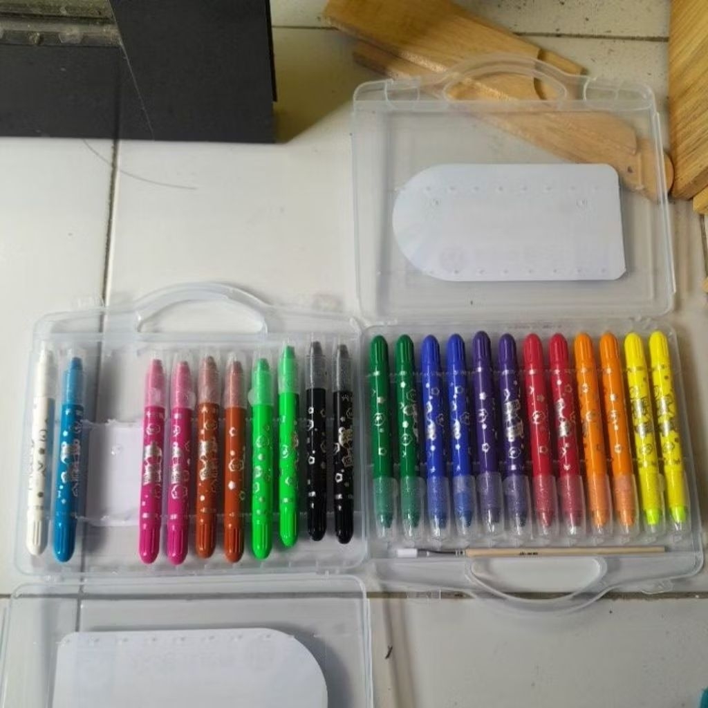 Refill Crayon Grasp Mata Sedang - Lembut, Mudah Digenggam, Isi Ulang Praktis