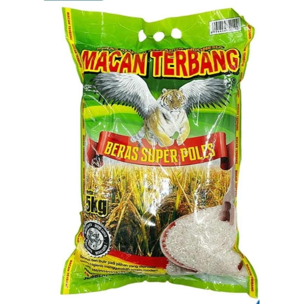 Beras Macan Terbang 5 Kg 1 Pcs