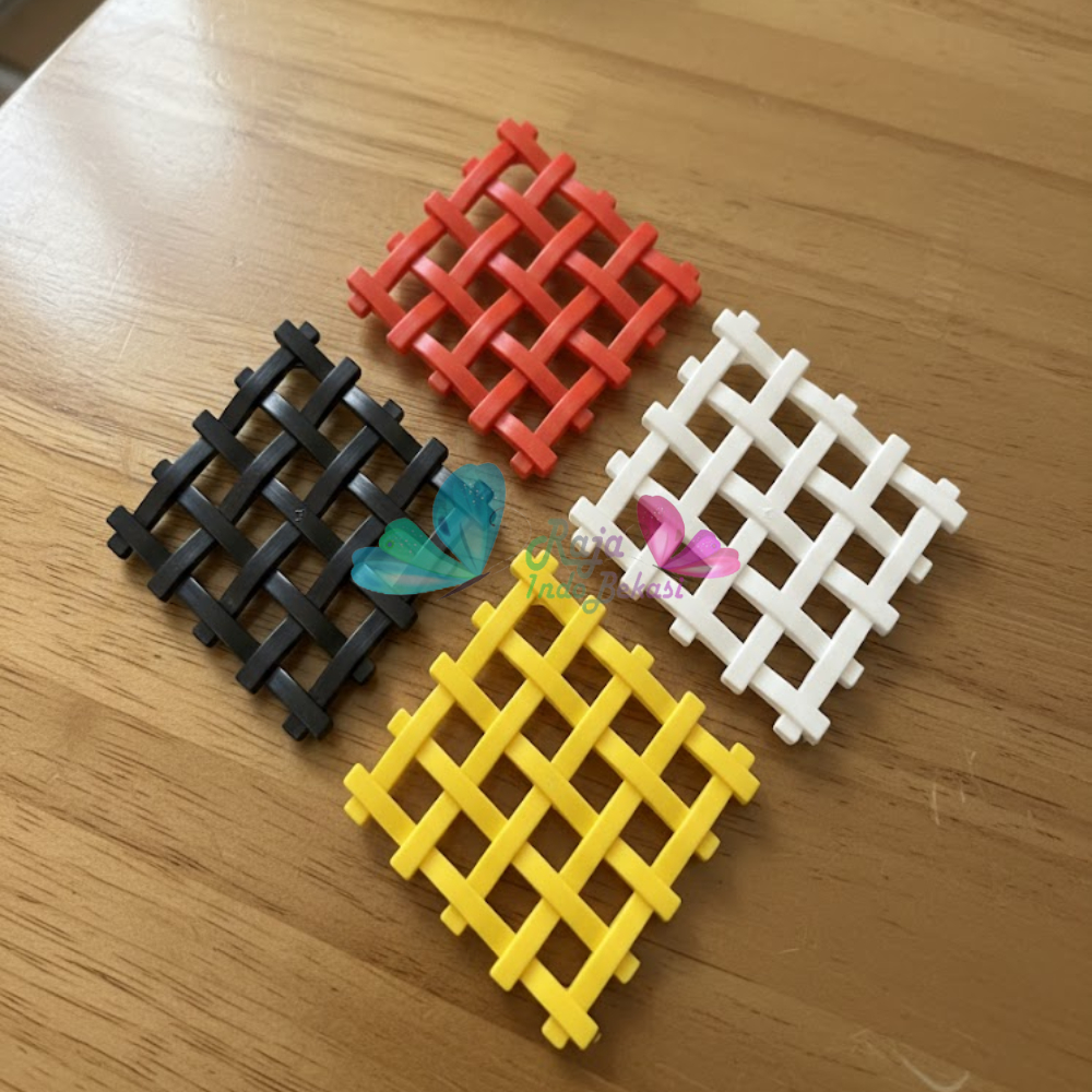 Pagar Wajik Harmoni Hitam Ornamen Bunga Vas Wajik Pagar, Jaring, Rambatan Plastik Ukuran Kecil Sedan