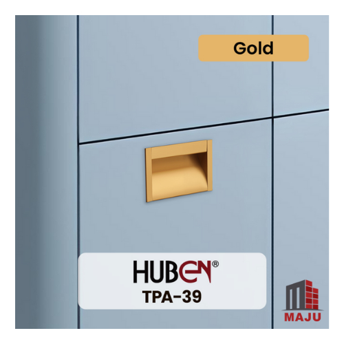 Tarikan Aluminium Huben Tanam TPA 39 Tarikan Laci 96 mm/ Handle Laci Tanam Pintu Lemari / Model Mini