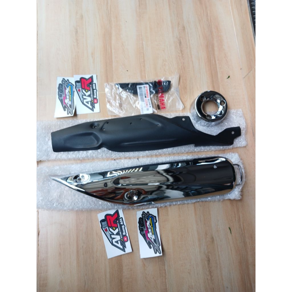 tameng knalpot rx king peredam cover knalpot rx king peredam 2009 pnp original yamaha rx king pereda
