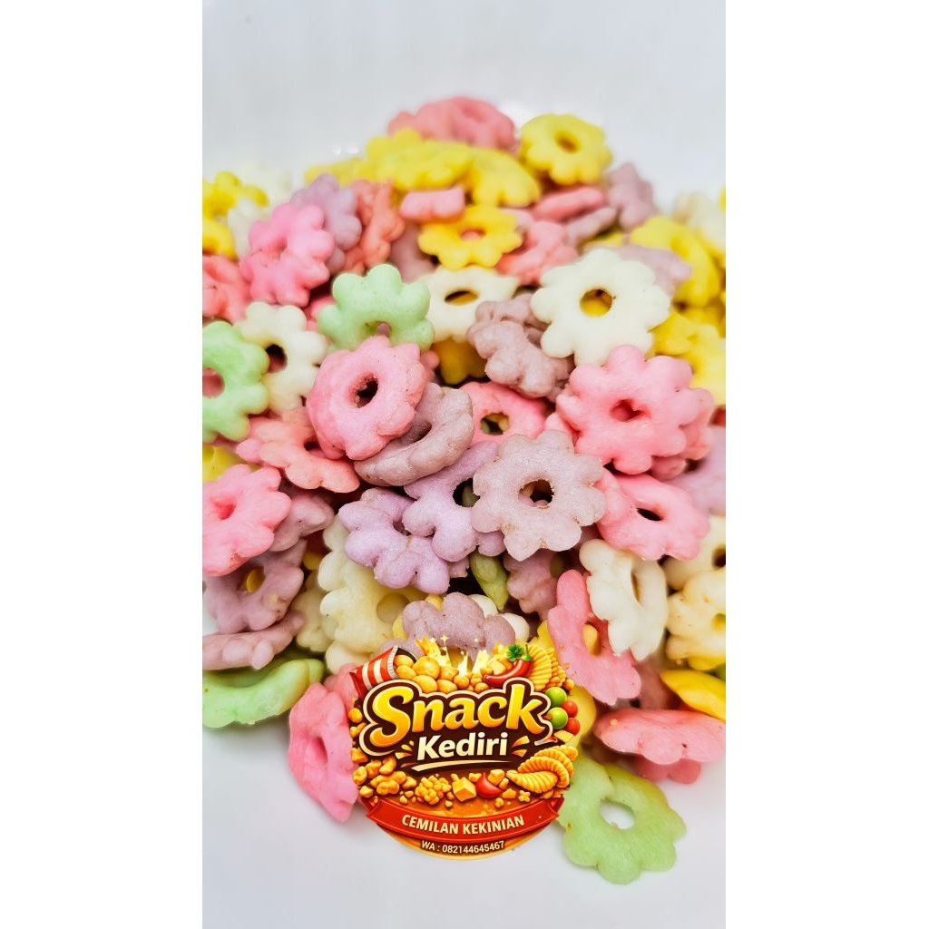 Sakura warna warni, sakura gurih, snack bunga