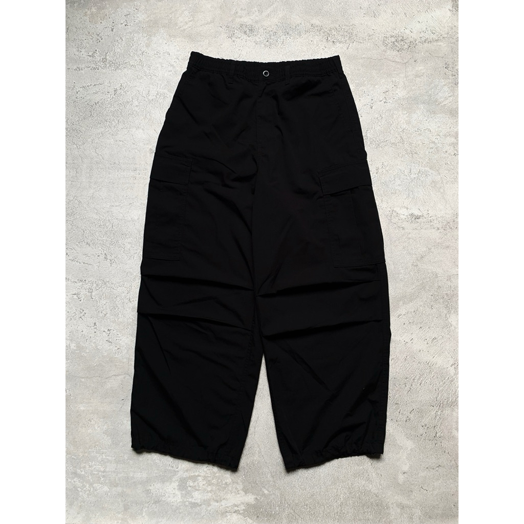 GU BY UNIQ*O - SUPERWIDE CARGO PANTS BLACK