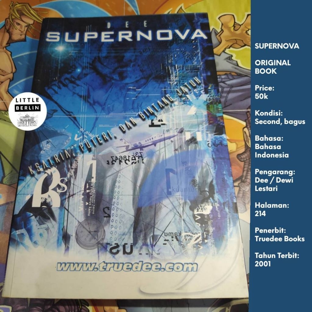 ORIGINAL Novel SUPERNOVA Ksatria Putri dan Bintang Jatuh Dee Dewi Lestari Preloved Original Good Con