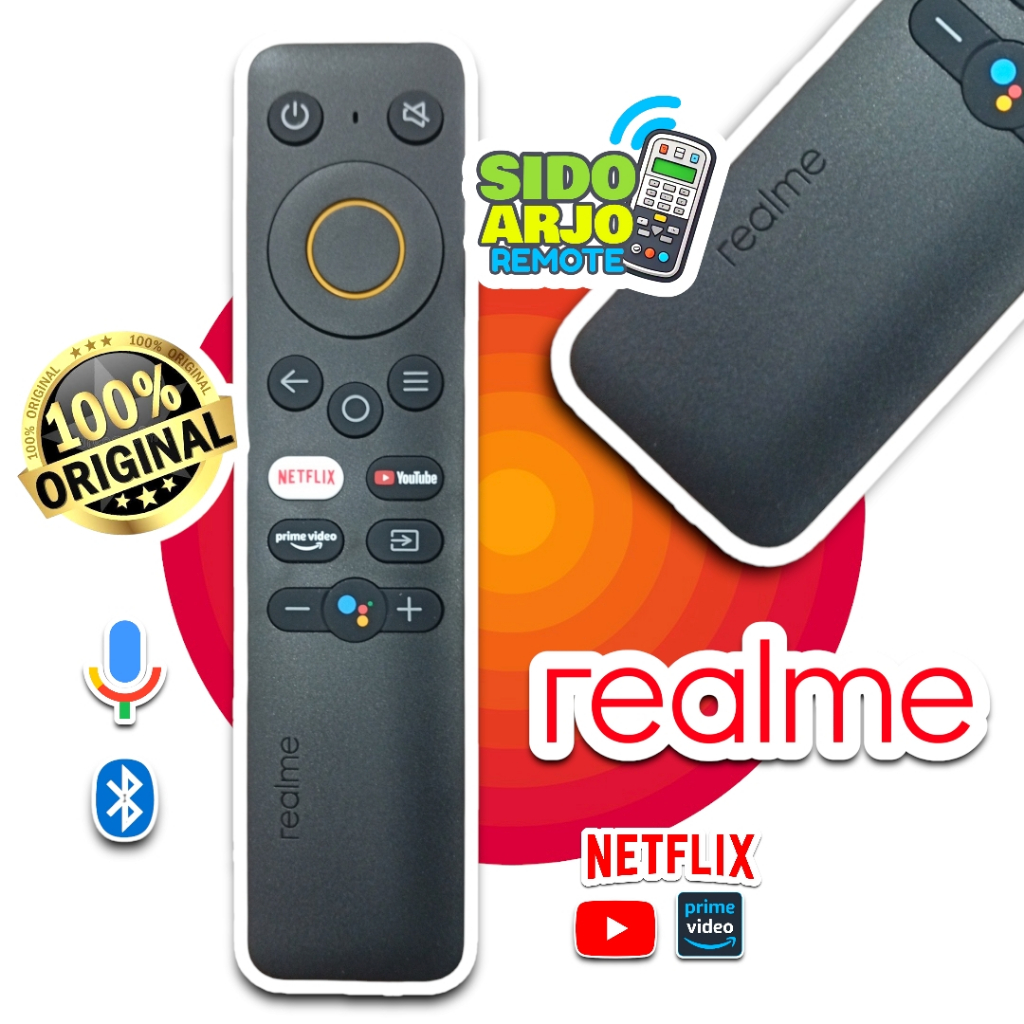 REMOTE TV REALME STICK SMART ANDROID ORIGINAL VOICE