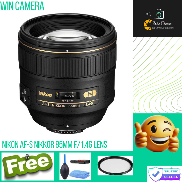 Lensa Nikon AFS 85mm F1.4 G Lens / nikon 85mm afs