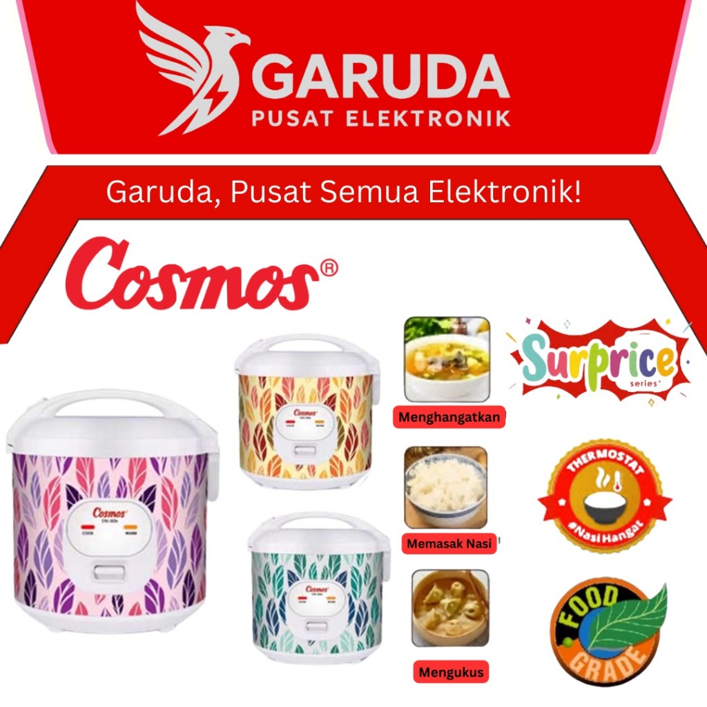 [READY COD] COSMOS RICE COOKER / MAGIC COM CRJ 3123 / CRJ323 S / CRJ 323 S / CRJ-323 S / CRJ 323S (1