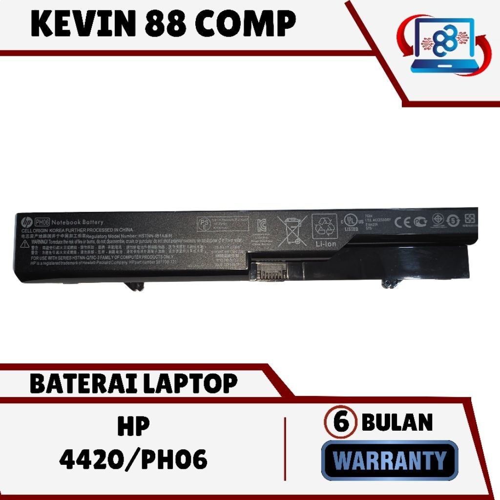Baterai Laptop HP 4420 PH06 HP 420 HP 425 HP 620 HP 625 ProBook 4320 ProBook 4320s ProBook 4321 ProB