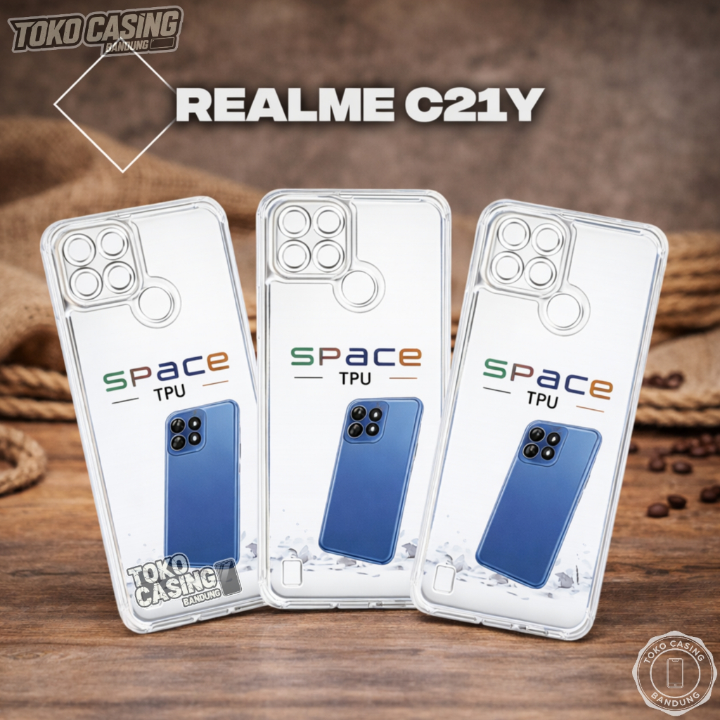 Case Bening Realme C21 (RMX3201) C21Y (RMX3261) C25 (RMX3191) C25Y (RMX3268) (RMX3269) Casing Polos