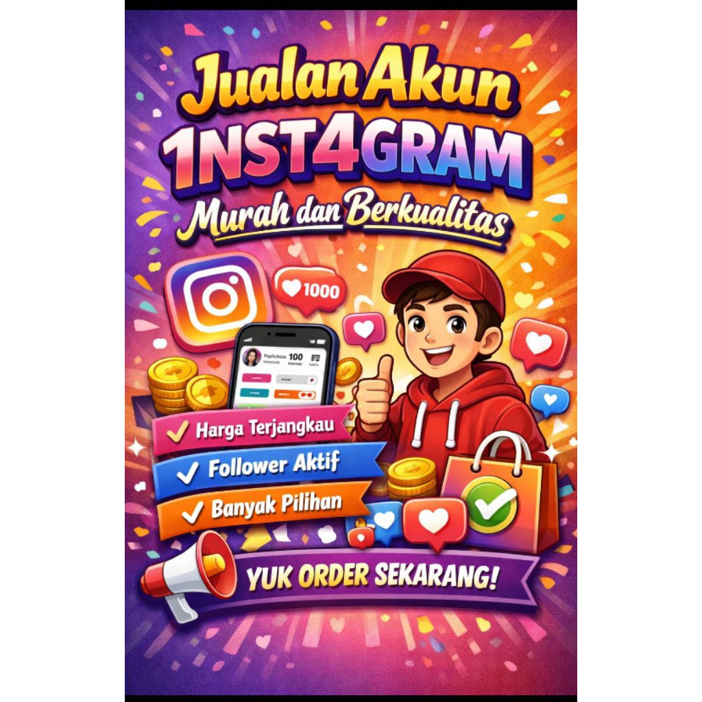 Jual akun IGE frash cocok untuk olshop/pribadi - Bergaransi