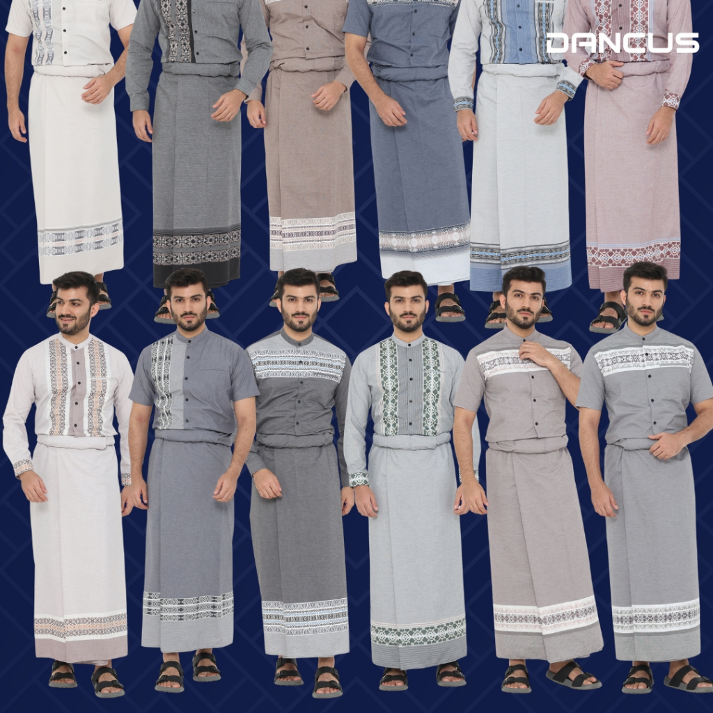 Dancus Sarung Pria Motif Sulam / Sarung Bordir Pria / Sarung Pria Motif Bordir