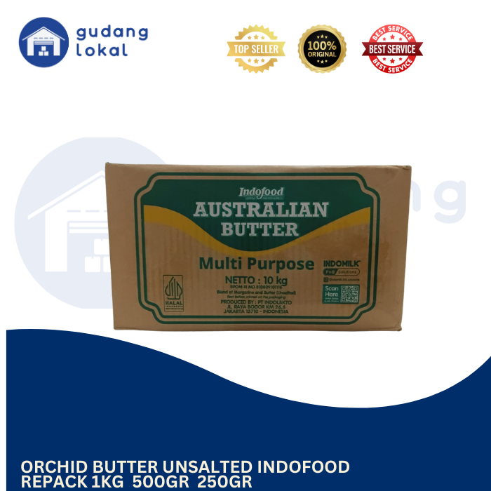 ORCHID BUTTER UNSALTED MULTI PURPOSE REPACK 1KG/ 500GR/ 250GR