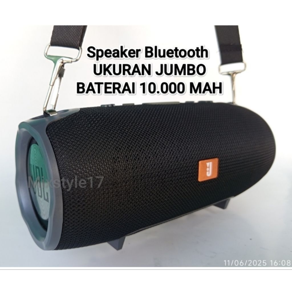 SPEAKER BLUETOOTH J EXTREM MEGA BASS JUMBO (Bass Mantul) Support Memori Flashdisk Radio dan Tws