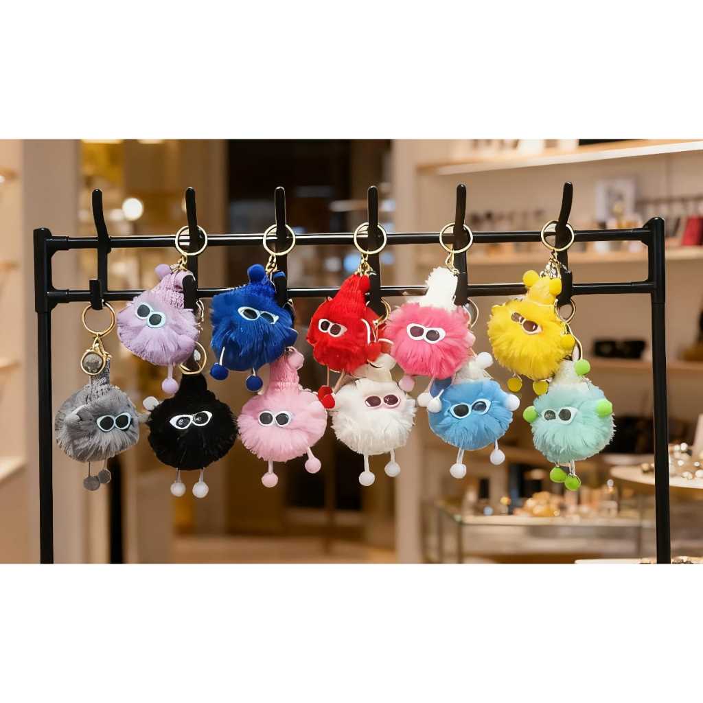 Gantungan Kunci Tas Boneka Karakter Lucu Bulu Halus