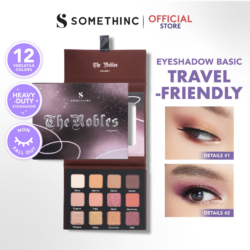 SOMETHINC THE NOBLES Eyeshadow Palette - Eyeshadow Daily Look - tahan air serta keringat, Easy to Bl