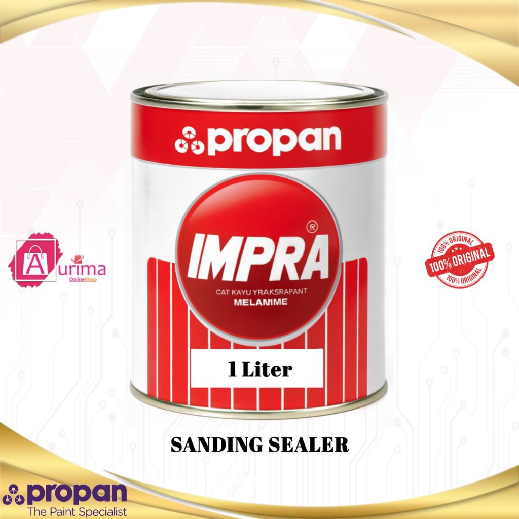CAT PROPAN IMPRA MELAMIN SANDING SEALER NC CAT FINISHING UNTUK KAYU 1 LITER
