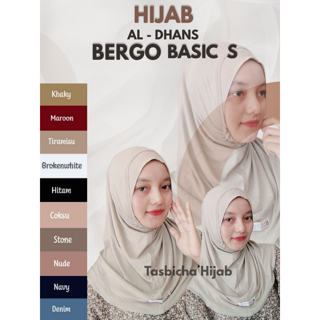 Hijab bergo  basic S al-dhans //Hijab kekinian