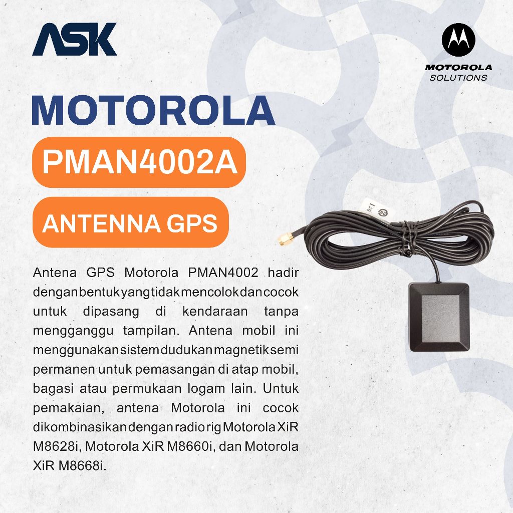 Antenna GPS Radio Mobile PMAN4002A MOTOROLA / Antena GPS Radio Mobil PMAN 4002A