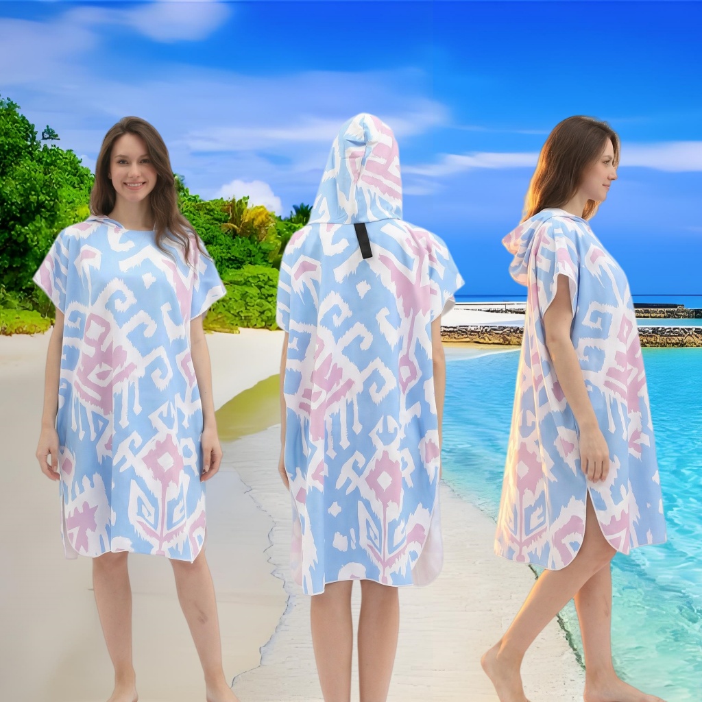 [KEP] Baju Pantai Wanita Microfiber Kimono Handuk | Traveling Dapat Disimpan Rapat OOTD Pantai