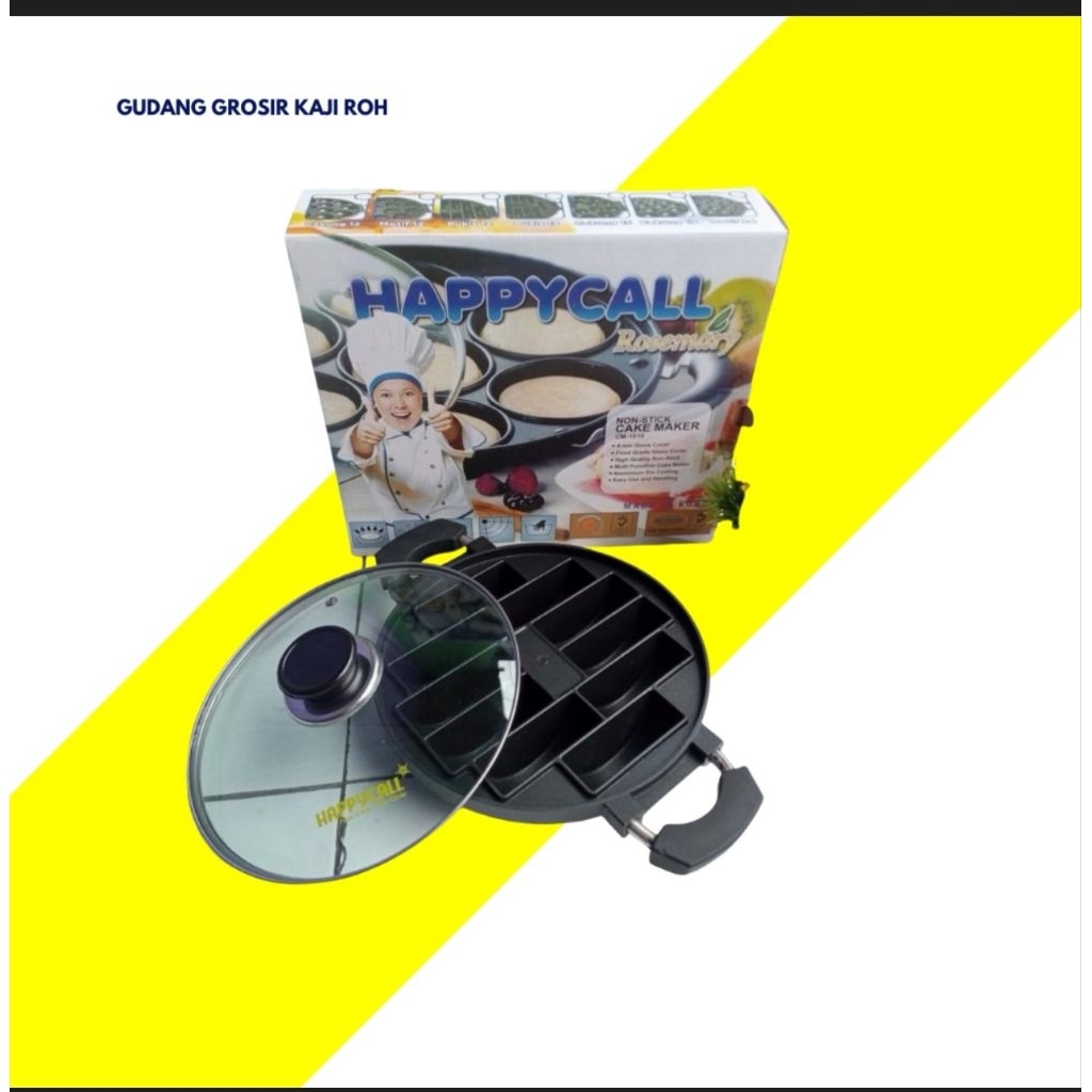 HAPPYCALL CITAKAN KUE TEFLON PUKIS 10 LUBANG - HAPPYCALL PUKIS
