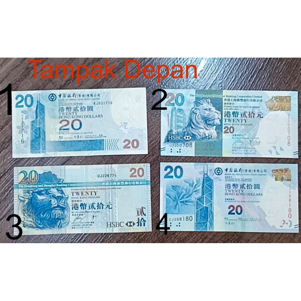 Dollar Hongkong Pecahan 20 Koleksi