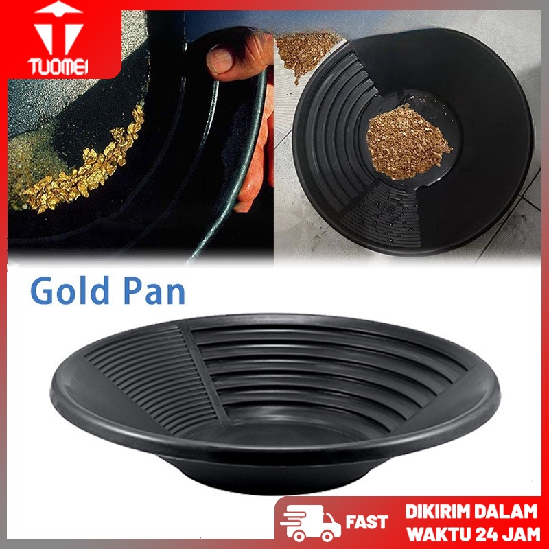 38cm Alat Gold Mining / Gold Panning Pan / Alat Dulang Saringan Emas/Pencari Pendulang Penyaring Men