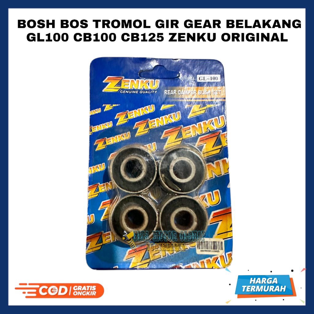 (PROMO) BOSH BOS TROMOL GIR GEAR BELAKANG GL100 CB100 CB125 ZENKU ORIGINAL