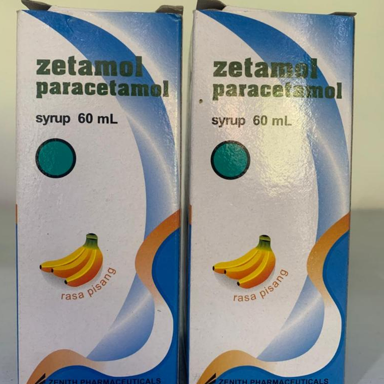 Zetamol Sirup 60ml Rasa Pisang Paracetamol 1 Botol