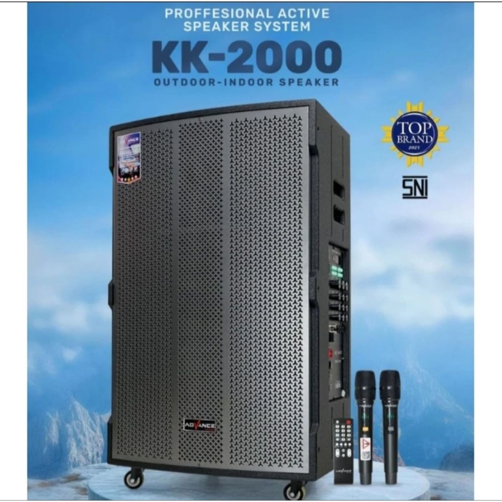 ADVANCE PROFFESIONAL ACTIVE SPEAKER 18INCH OUTDOOR & INDOOR SPEAKER KK-2000