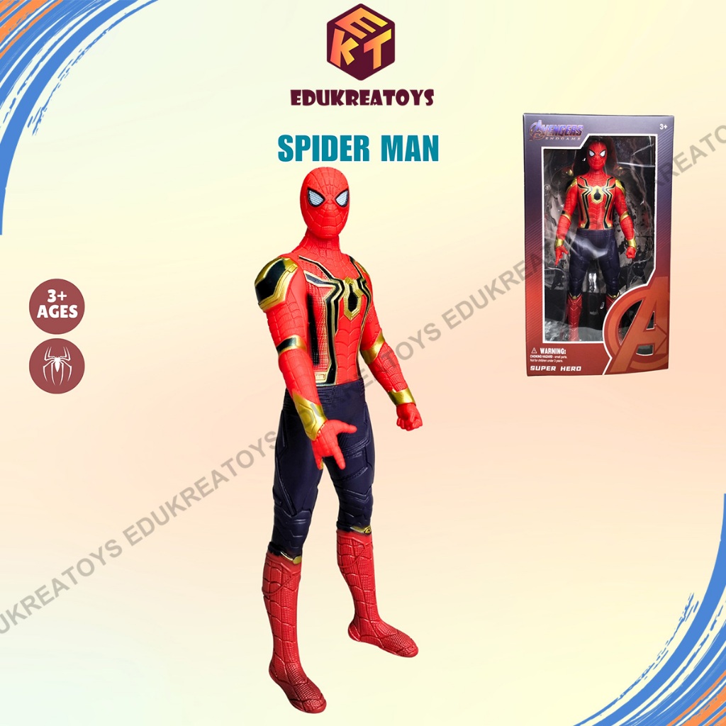 Mainan Action Figure Pajangan Iron Spider SpiderMan Super Hero