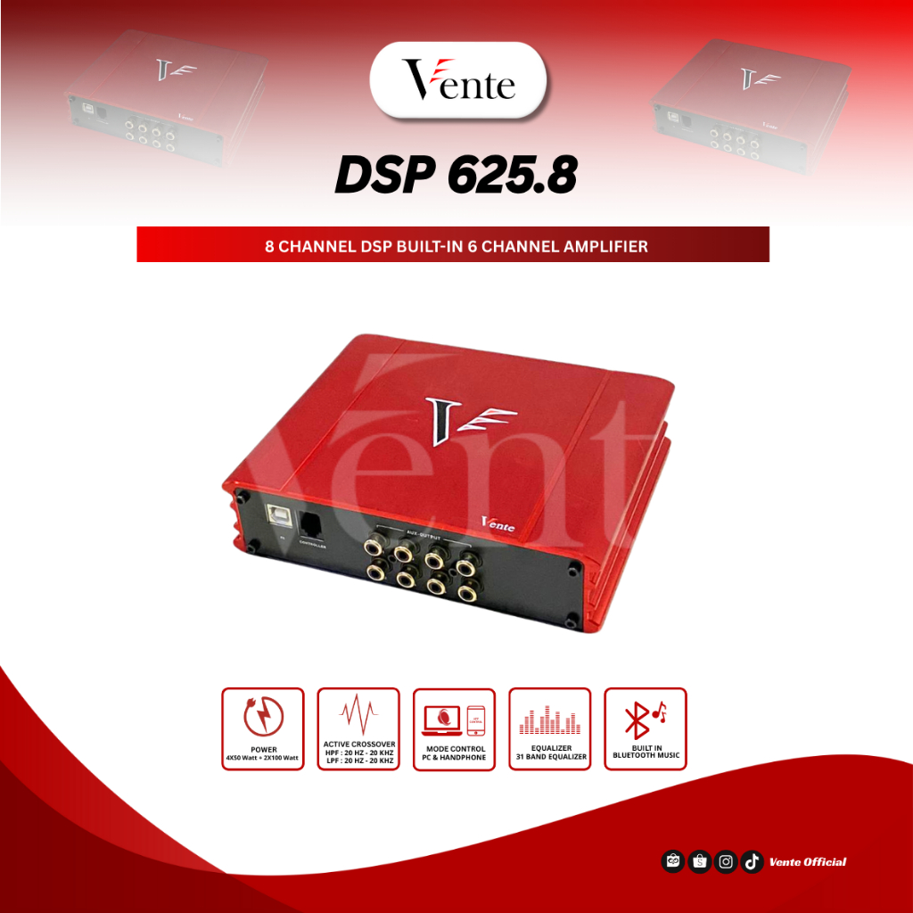 DSP 625.8 (8 Channel DSP Built-in 6 Channel Amplifier)