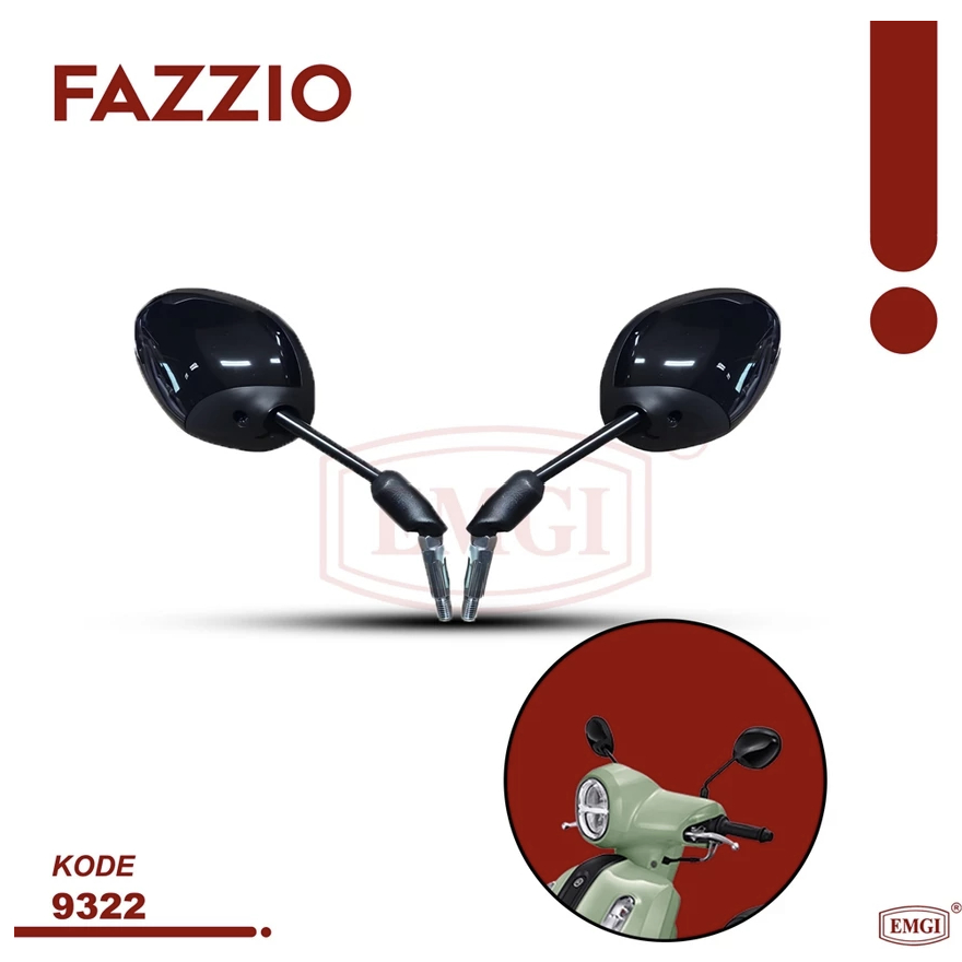 Kaca Spion Yamaha Fazzio Emgi + Baut Adaptor