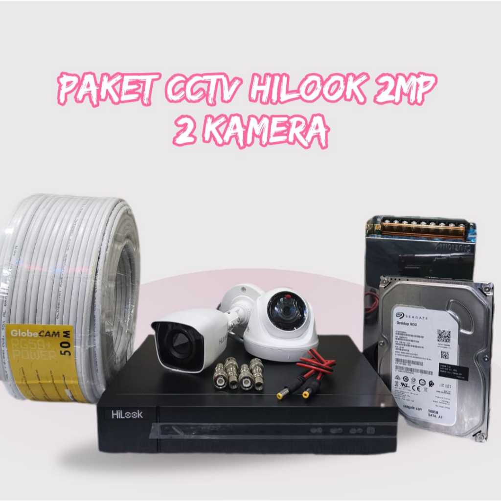 Paket kamera cctv HILOOK Turbo hd 2 kamera
